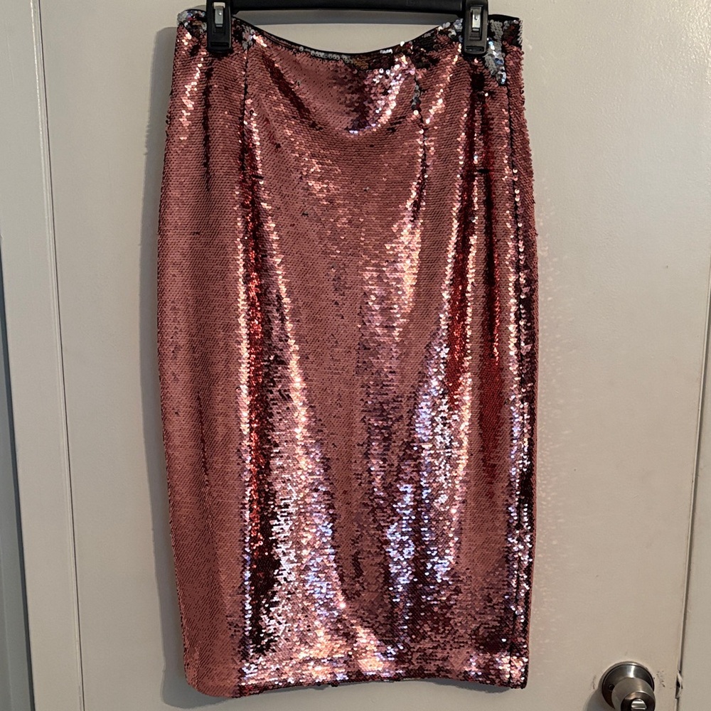 Eva Mendes for New York & Company Rose Sequin Midi Skirt